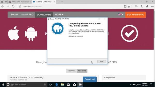 Installing MAMP on Windows-10 смотреть онлайн