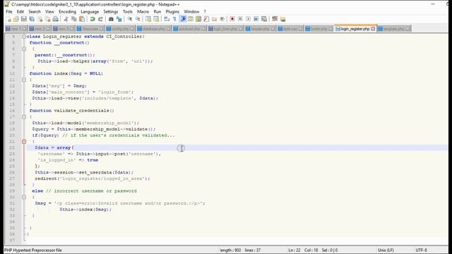 Login Register using Codeigniter 3.1.10 смотреть онлайн