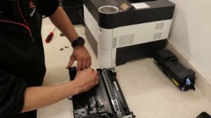 #Kyocera #printers How to replace drum and developing unit on Kyocera FS-4300
