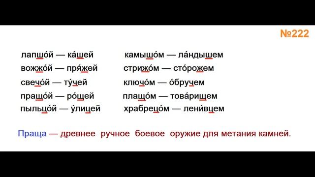 ГДЗ РУССКИЙ ЯЗЫК УПРАЖНЕНИЕ.222 КЛАСС 4 КАНАКИНА ЧАСТЬ 1 смотреть онлайн