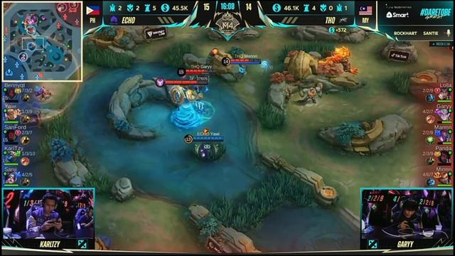 Echo PH vs Team HAQ Game 1 Knockout Match M4 MLBB смотреть онлайн