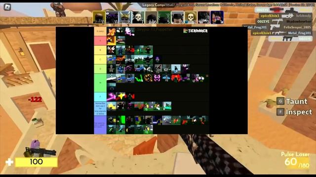 My tier list... l Roblox Critical Legends смотреть онлайн