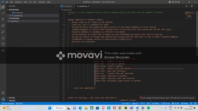 How to Start Django from Basic || Day #1st of Django || PYTHON 01 | #hack_the_web смотреть онлайн