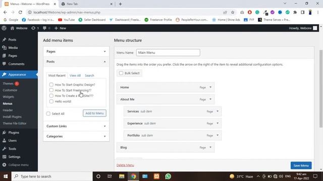 How to Add Posts to WordPress Menu | WordPress Tutorial Series | Tutorial # 14 смотреть онлайн