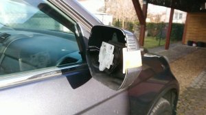Honda CR-V III lusterko zewnętrzne - wymiana kierunkowskazu w lusterku, side mirror fixing