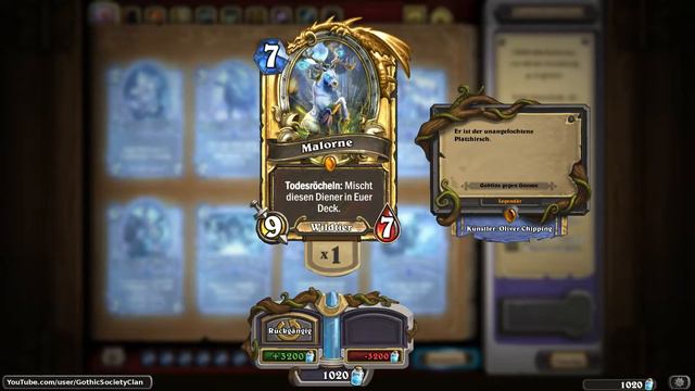 [HS] [Golden Cards] - [Goblins gegen Gnome] - Malorne | Malorne смотреть онлайн