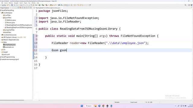 Handling JSON Files in Java | Gson Library | Part 6 смотреть онлайн