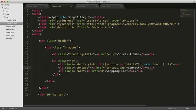 PR PHP 15 Adding Active States to the Navigation смотреть онлайн