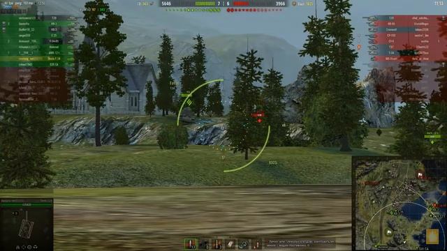 #World of Tanks бой на Skoda T 24 карта тихий берег полный сток танк смотреть онлайн