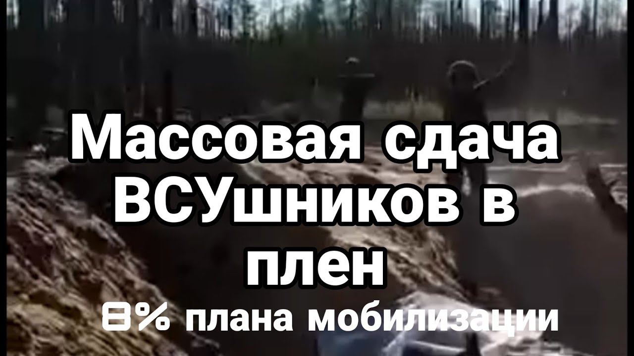 МАСС0ВАЯ СДАЧА ВСУ В ПЛЕН 8% план по М0БИЛИЗАЦИИ