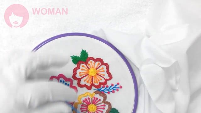 Hand Embroidery - Hibiscus Flowers with Button and Long French Knot Stitch смотреть онлайн