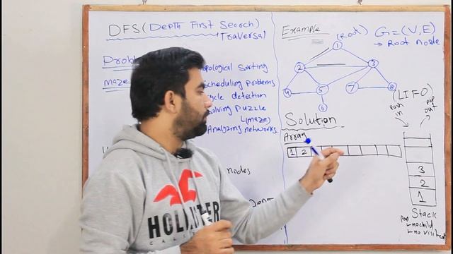 Depth First Search DFS with examples in Urdu Hindi - Graph Traversals смотреть онлайн