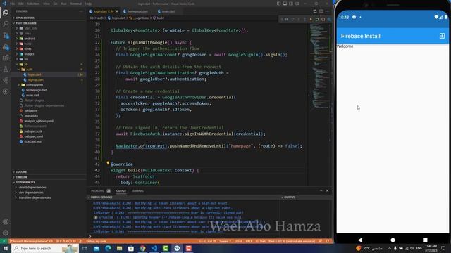 10 - Google Sign in ( flutter firebase 2023 ) смотреть онлайн