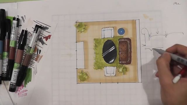 Урок 9 - Рисуем скетч план в Arte de grass смотреть онлайн