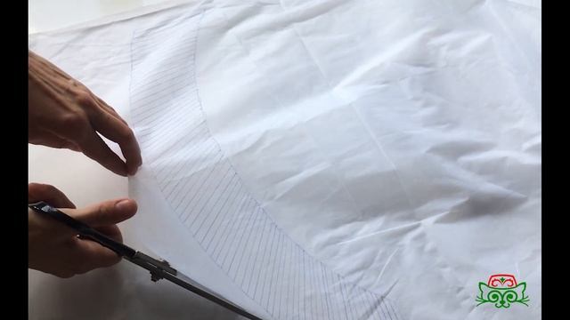 Как сшить тюбетейку. Подготовка материалов для стежки. смотреть онлайн