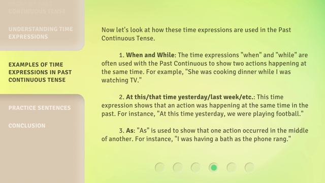 Understanding Past Continuous Tense with Time Expressions смотреть онлайн