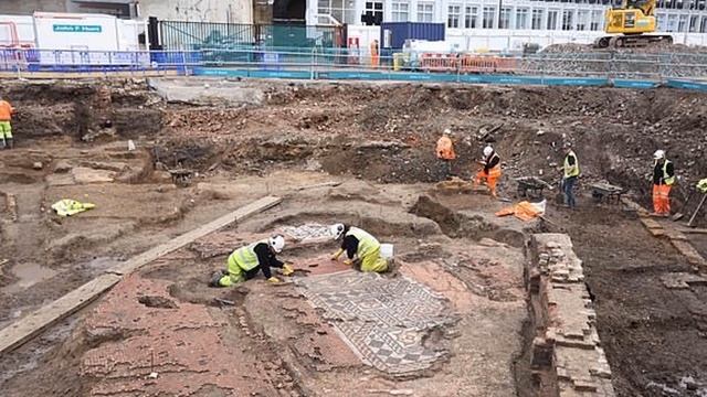 Археологи обнаружили самую большую римскую мозаику. #находка #мозайка смотреть онлайн