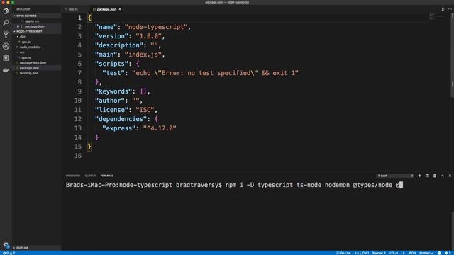TypeScript Setup With Node & Express смотреть онлайн