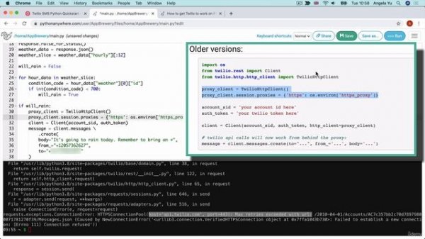 Day 35 - 316-Use PythonAnywhere to Automate the Python Script