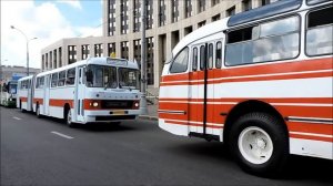 Парад ретро автобусов в Москве 2015 год