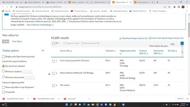 Scopus Indexed Journals Cite Score Comparison(scopus)(Scopus)(Journal)(cite score)(comparison) смотреть онлайн