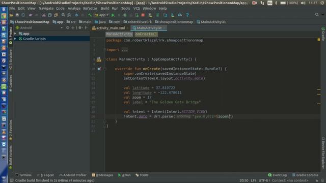 Android Kotlin Usage Tutorial #088 - Show location on map смотреть онлайн