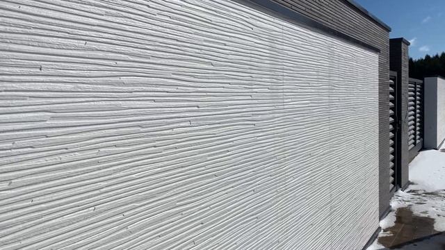 Отделка забора панелями NICHIHA