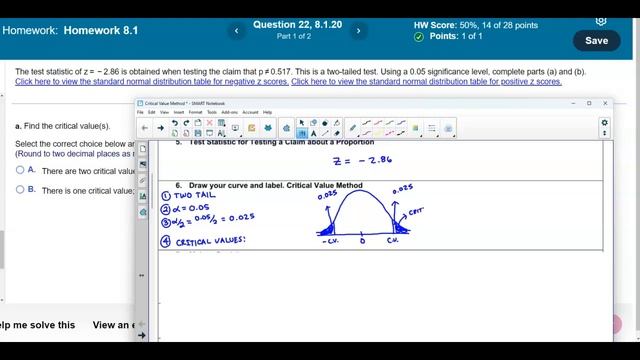Math 14 8.1.20 Find the critical value(s). Should we reject or fail to reject the null hypothesis смотреть онлайн