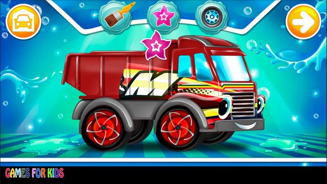 Car Wash Game -Car Wash For Kids - Police Car Ambulance Truck Bus Tank Motocycle