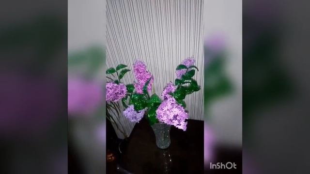 сирень из бисера. моя работа. смотреть онлайн