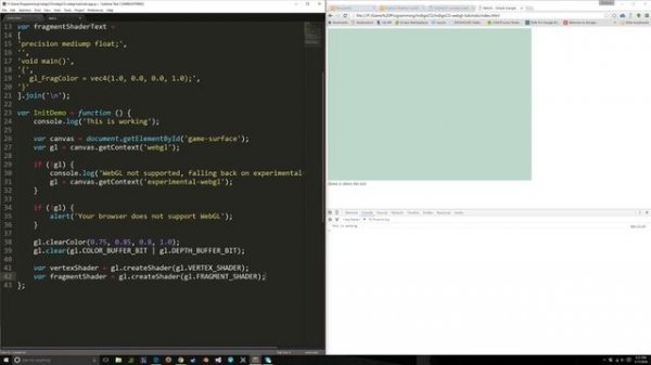 WebGL Tutorial 01 - Setup and Triangle