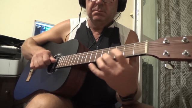 First touch to my new guitar toy Fender FA -15 black смотреть онлайн