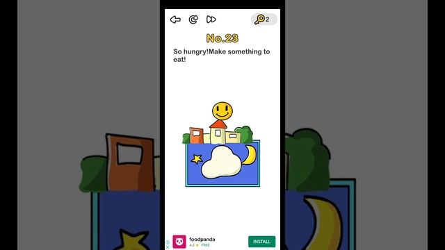 Brain out level 23 so hungry make something to eat walkthrough solution смотреть онлайн