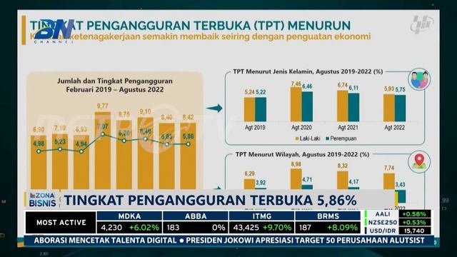 Ekonomi Indonesia Meningkat, Tingkat Pengangguran Terbuka Menurun смотреть онлайн