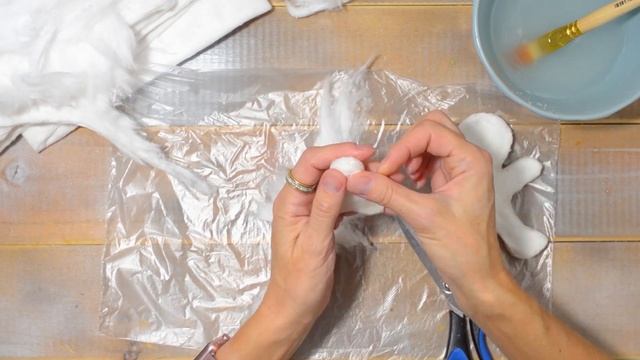 Ватная игрушка "Пряничный человечек". Мастер-класс. смотреть онлайн