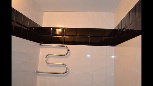 Укладка плитки. Закончена Черно-белая ванна. смотреть онлайн