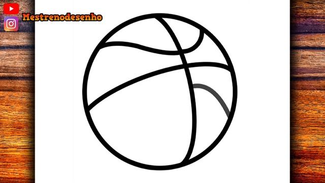 COMO DESENHAR UMA BOLA DE BASQUETE смотреть онлайн