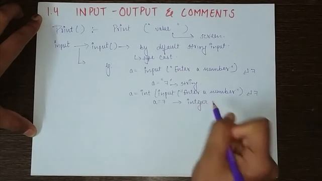 1.4 | Input, Output & Comments | Chapter 1 Review of python basics | PYTHON CLASS 12 смотреть онлайн