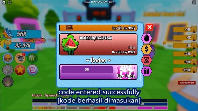 *ALL CODES WORK* [Code: ] Fat Race Clicker! ROBLOX | 20 NOV 2022 смотреть онлайн