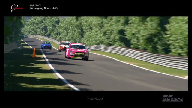 Gran Turismo™SPORT Aston Villa liveried Mitsubishi Lancer Evo F E'15 @ Nordschleife daily b Replay смотреть онлайн