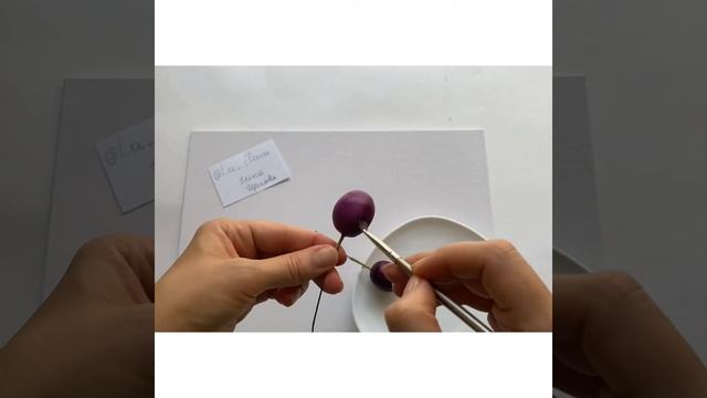 Мк Ветка сливы из холодного фарфора смотреть онлайн