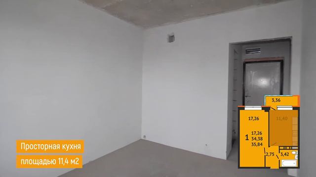 ЖК "Краски" обзор однокомнатной квартиры. смотреть онлайн