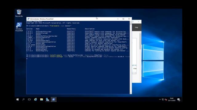 Instalación Docker en Windows Server 2016 y búsqueda de imágenes Windows Online смотреть онлайн