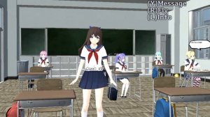 ЯНДЕРЕ страшилка. Первая часть. School girls simulator SGS СГС, страшная история.