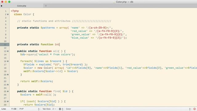 PHP37.0A Example: Database for Colors Part 1 смотреть онлайн