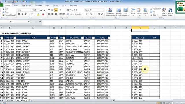 CARA MENGATASI ERROR #VALUE! DAN #NA смотреть онлайн