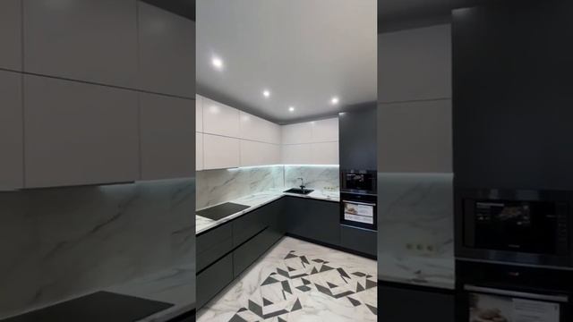 Кухня угловая с барным пеналом, фурнитура blum смотреть онлайн