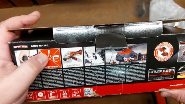 Einhell AXXIO 18/125 Q Кутова шліфувальна машина смотреть онлайн
