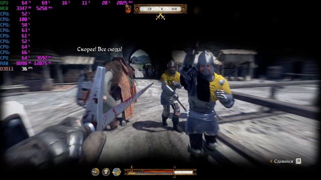 ?ФПС в городе, где много народа,а также в битве FPS i7-3770+1080 16ddr3 Kingdom Come: Deliverance смотреть онлайн