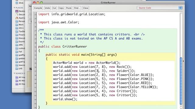 Java HowToCreateYourOwnCritter смотреть онлайн